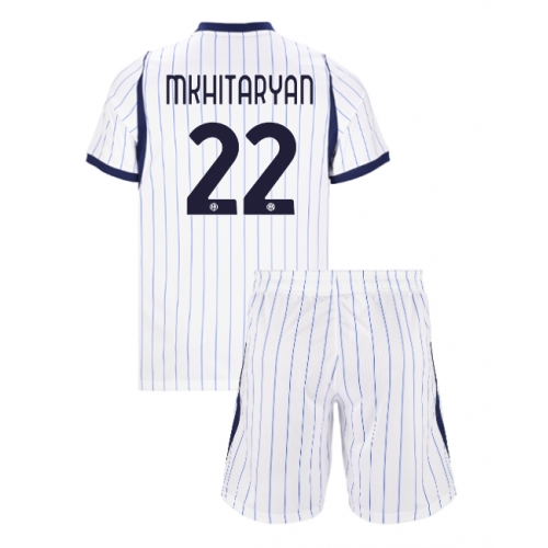 Inter Milan Henrikh Mkhitaryan #22 Maglia Gara Trasferta Repliche 2026-27 Bambino Maniche Corte Inter Milan Henrikh Mkhitaryan #22 Maglia Gara Trasferta Repliche 2026-27 Bambino Maniche Corte